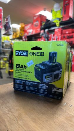 RYOBI ONE+ 18V Lithium 8.0 Ah Battery