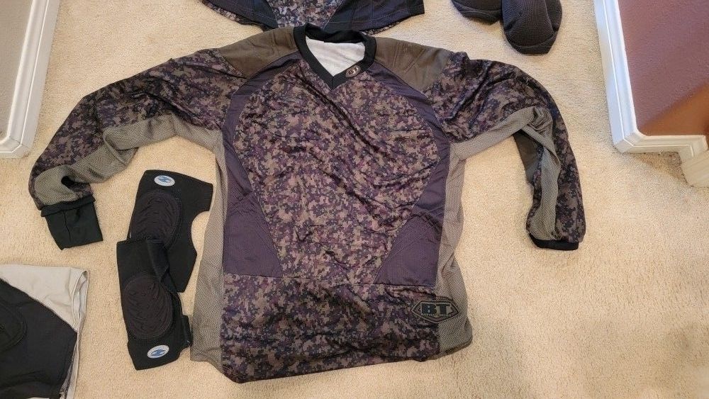 Paintball Gear - Empire, BT - 4 Tops, 3 Pants, 3 Masks, Invert Paintball Gear Bag, Pod Harness, Pods