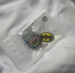 Batman badge reel and keychain set #batman #superhero #badgeholder