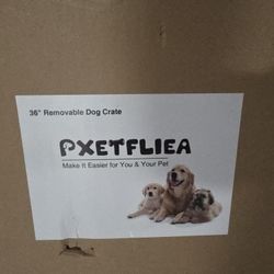 36-Inch Large Dog Kennel with Swivel Wheels