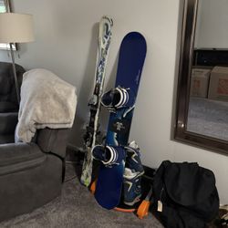 Skis And Snowboard 