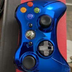 Xbox 360 Controller Chrome Blue 