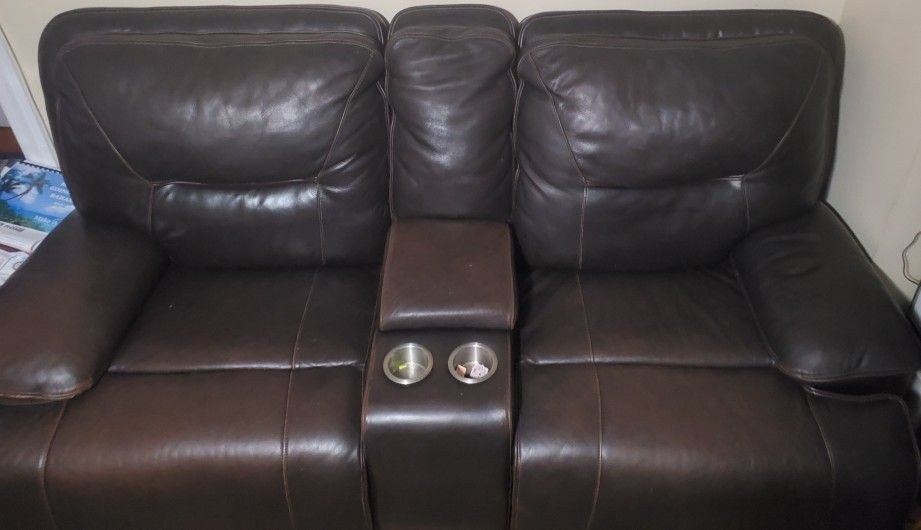Genuine Leather Couch