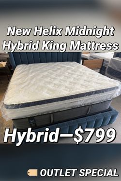 NEW HELIX MIDNIGHT HYBRID KING MATTRESS❄️