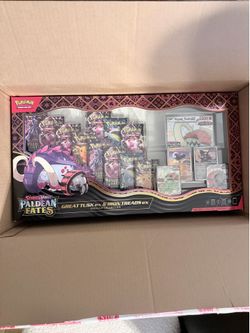 Pokemon TCG Scarlet Violet Paldean Fates Great Tusk Iron Treads EX Premium Collection New Authentic
