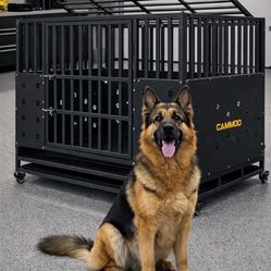 Brand new heavy duty 48 inch metal dog crate for 140