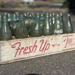 Coca Cola And 7-Up Box/bottles 