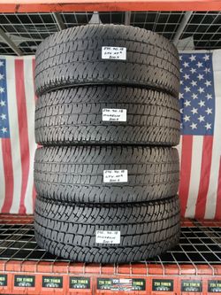 ✔️ Set of 4 Used Tires LT275/70R18 MICHELIN LTX AT2 ALL SEASON 10 PLY 275/70R18 