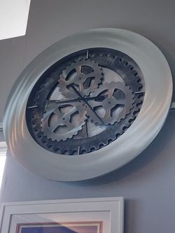 Big Gear Clock Pretty Cool For Work Shop