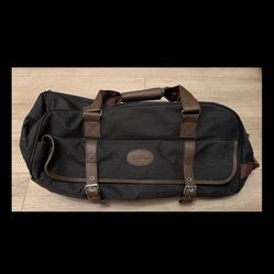 Bella Russo Duffle Bag Carry-On Tote Canvas Luggage Wheels Adjustable Strap New