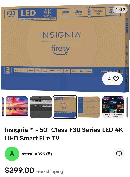 Insignia 50in. Smart Tv LED