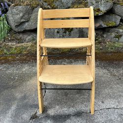 Natural Euro Grow With Me Kids Chair 