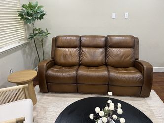 Premium Australian Leather Power Reclining Sofa – 3 Seater – Excellent Condition