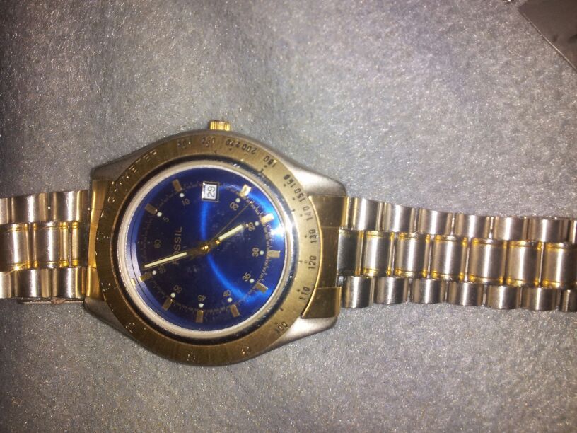 Mens Fossil diver watch