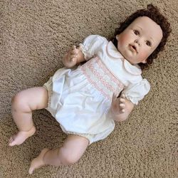 NEW Heirloom Baby handcrafted all-porcelain life-size life-like realistic 3 foot doll