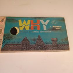 Rare Vintage Old 1958 ALFRED HITCHCOCK Presents WHY Board Game
