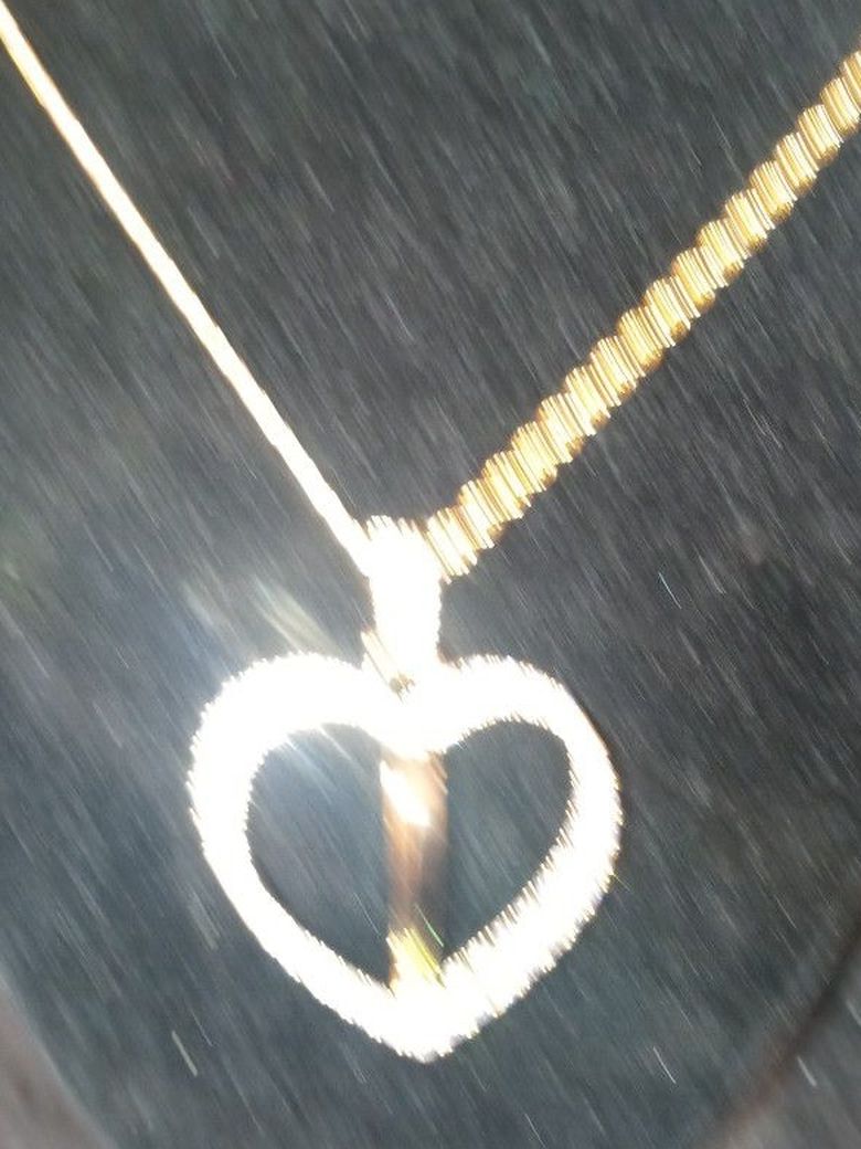 Heart Shaped picture pendant Gold Or Silver