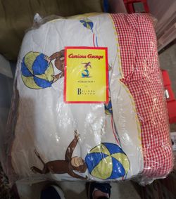 Curious George - crib blanket & mobile