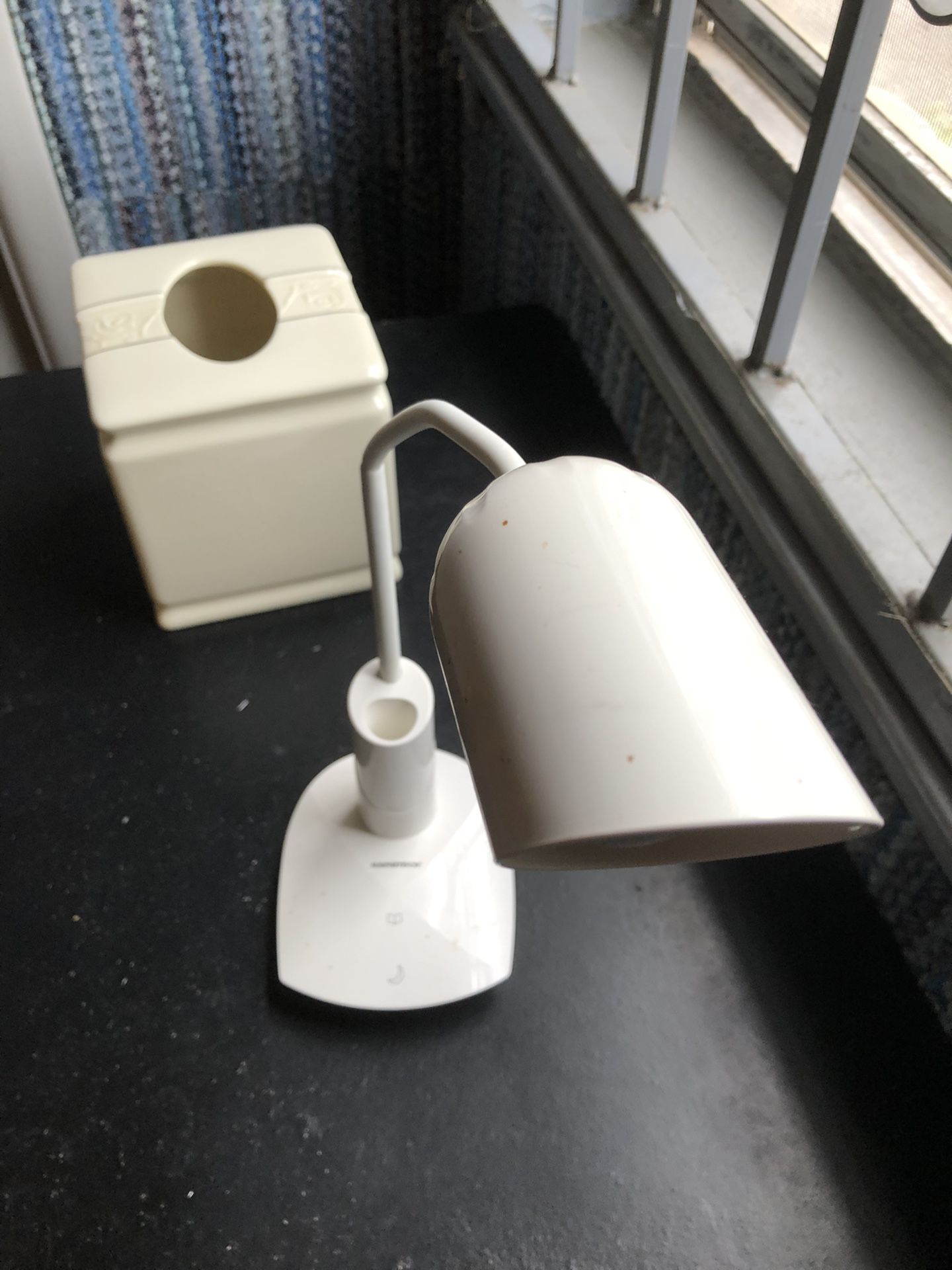 Desk Lamp+night Light, USB Charge, Modern White Style