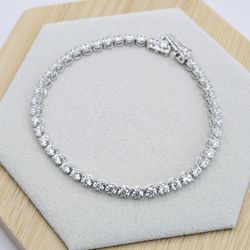 Moissanite Bracelet Diamond Tester Passing 925 Sterling Silver