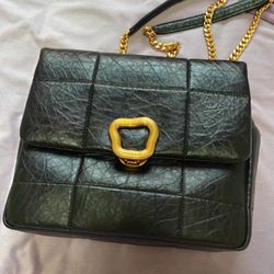 Autumn and winter top layer cowhide shoulder chain large bag