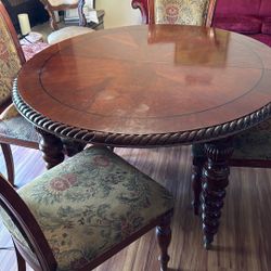 Table And Chairs and Extensions that Can Handle Six Chairs 