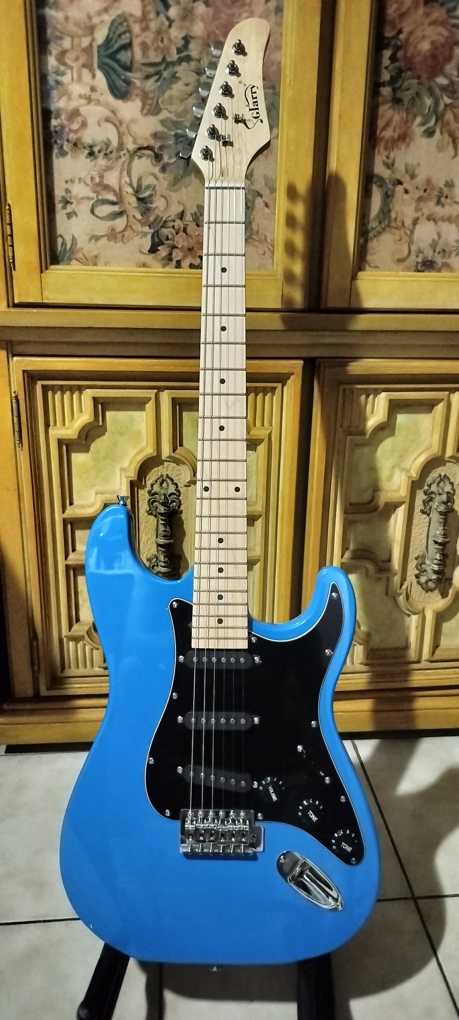 New Electric Guitar With New Bag, Cable And Shoulder Strap