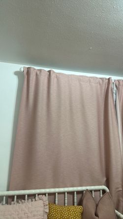 IKEA pink curtains