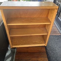 Wood 2 Shelf Book Case