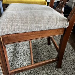 Antique Mahogany Vanity Chair