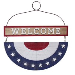 Final Sale NWT Welcome wood hanging home decor