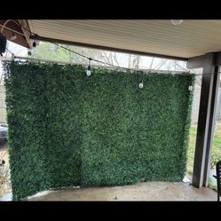 Green Artificial Grass Wall 