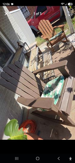 Adirondack Chairs Outdoor Patio Set