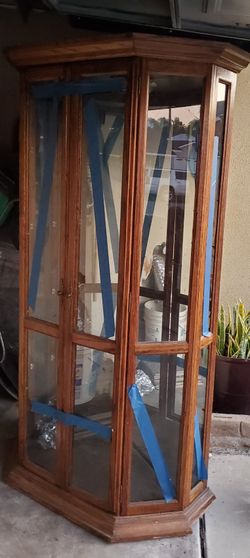 Vintage Mirrored Courio Cabinet 