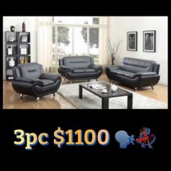 3pc LIVING ROOM SET SALE $1100 NEW FREE RUG FREE DELIVERY 