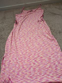 Pattern Orange Dress