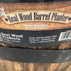 3 Large Planter Barrels 