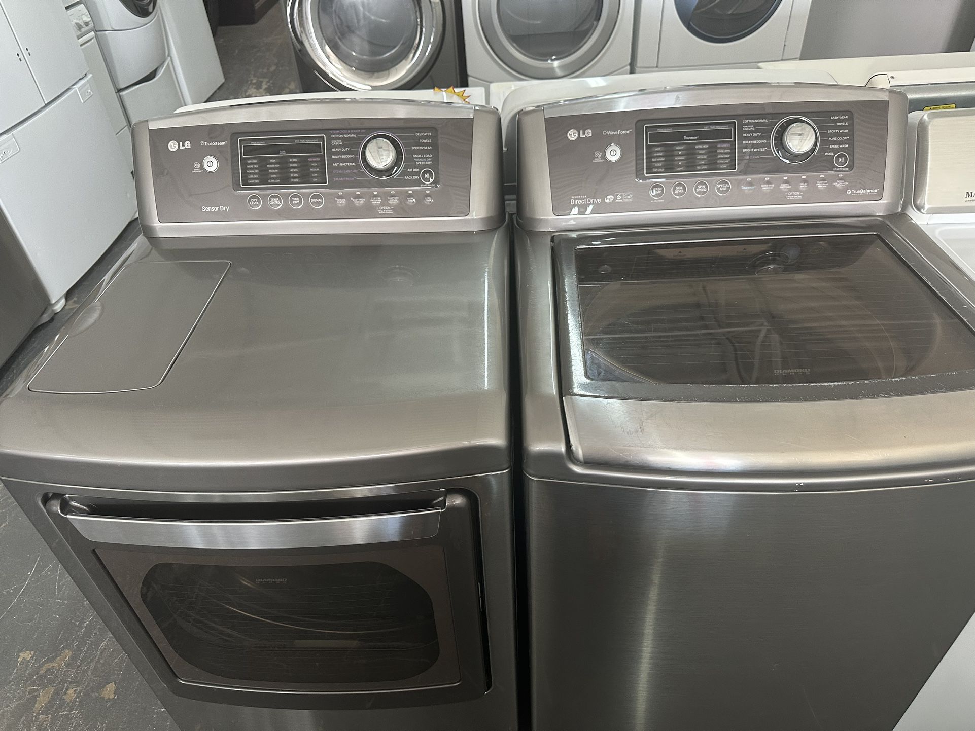 LG Washer And Dryer Sets Stainless Steel