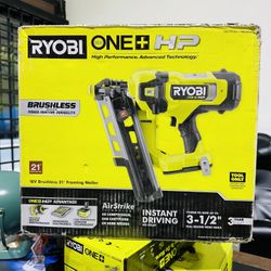 RYOBI ONE+ HP 18V Brushless Cordless AirStrike 21° Framing Nailer (Tool Only)