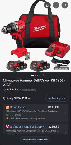 New Milwaukee drill