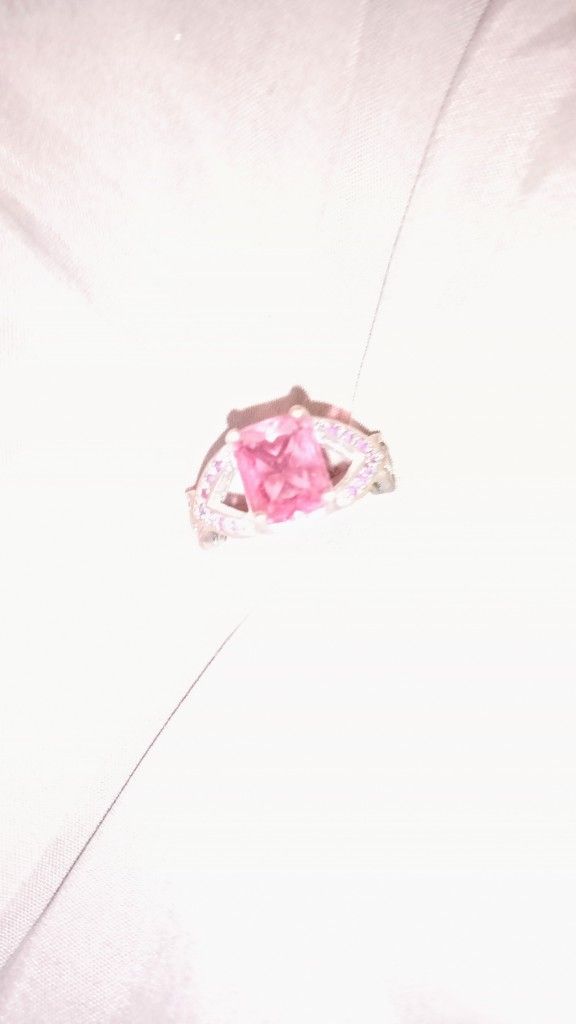 Pink Topaz Infinity Ring