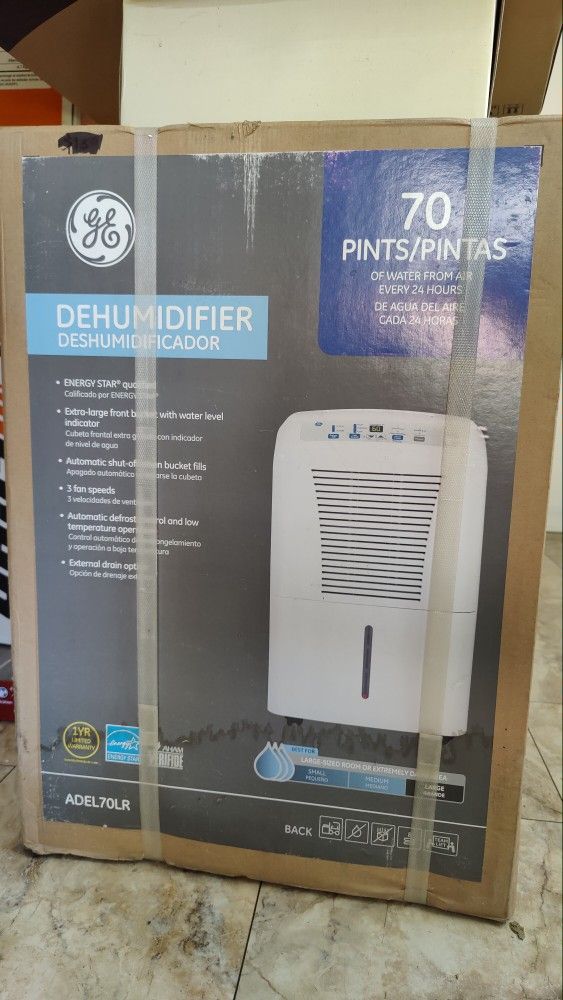 GE Dehumidifier 70 Pint Brand New In Box