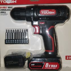 Hyper Tough Cordless Drill With Battery 