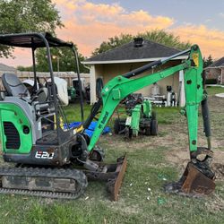 Bobcat Mini Excavator Excarbadora Changa E20 Zanja