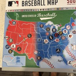 Puzzle 500 piece Baseball Map
