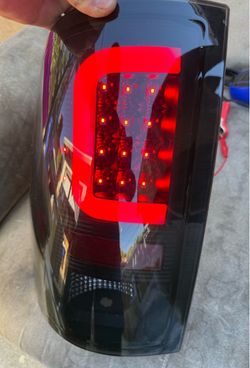 09-18 Dodge Ram Smoke Black LED Red Bar Tail Lights