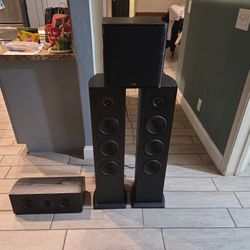 Pioneer Speakers And Yamaha Sub