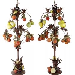 Large Candelabras Tole & Papier  Mache  
