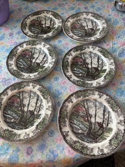 Vintage Plates Made In England 