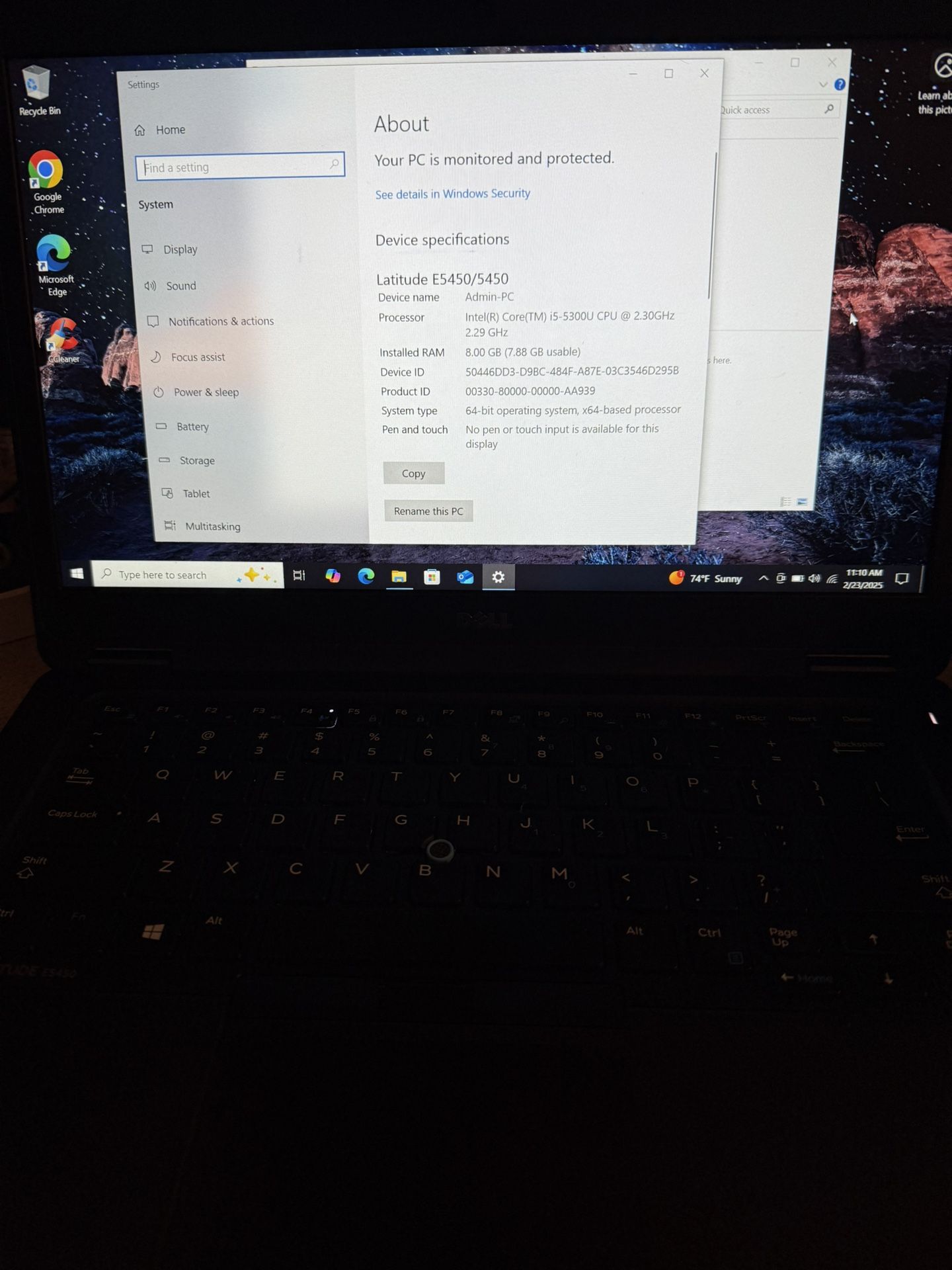 Dell Latitude E5450 With Docking Station